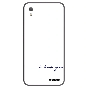 Picasee husă neagră din silicon pentru Xiaomi Redmi 7A - I love you