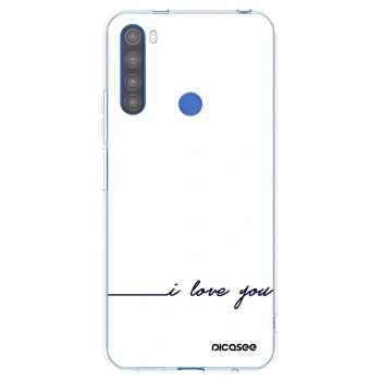 Picasee husă transparentă din silicon pentru Xiaomi Redmi Note 8T - I love you