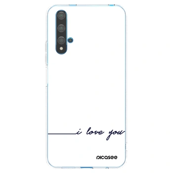 Picasee husă transparentă din silicon pentru Huawei Nova 5T - I love you