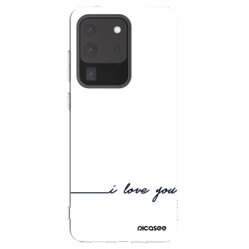 Picasee husă transparentă din silicon pentru Samsung Galaxy S20 Ultra 5G G988F - I love you