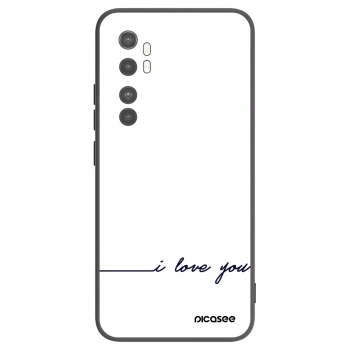 Picasee husă neagră din silicon pentru Xiaomi Mi Note 10 Lite - I love you