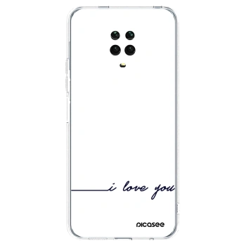 Picasee husă transparentă din silicon pentru Xiaomi Redmi Note 9S - I love you