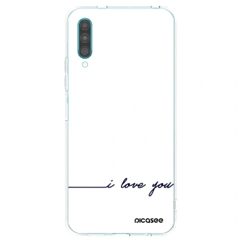 Picasee husă transparentă din silicon pentru Samsung Galaxy A30s A307F - I love you