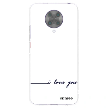 Picasee husă transparentă din silicon pentru Xiaomi Poco F2 Pro - I love you