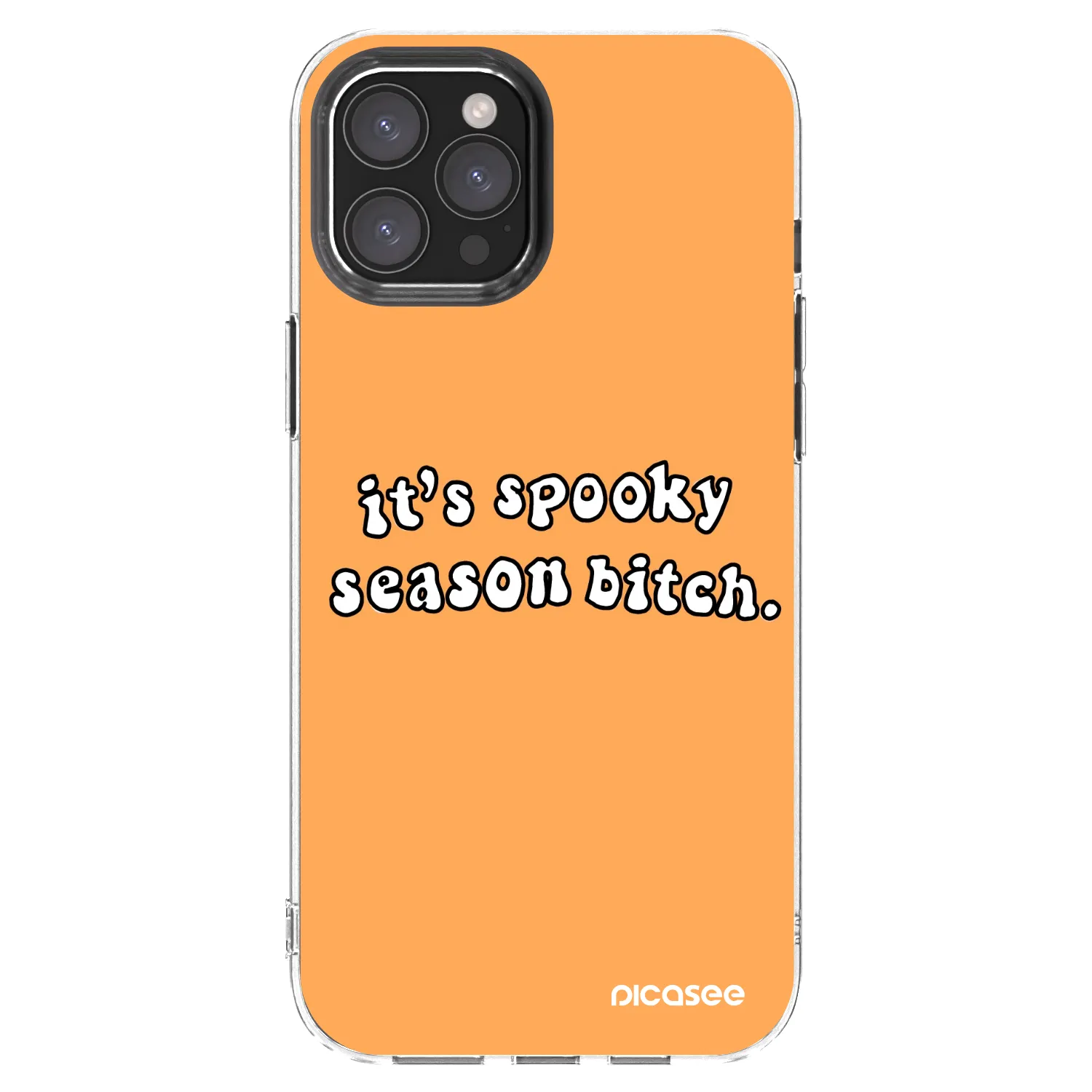 Picasee husă transparentă din silicon pentru Apple iPhone 12 Pro Max - Spooky season