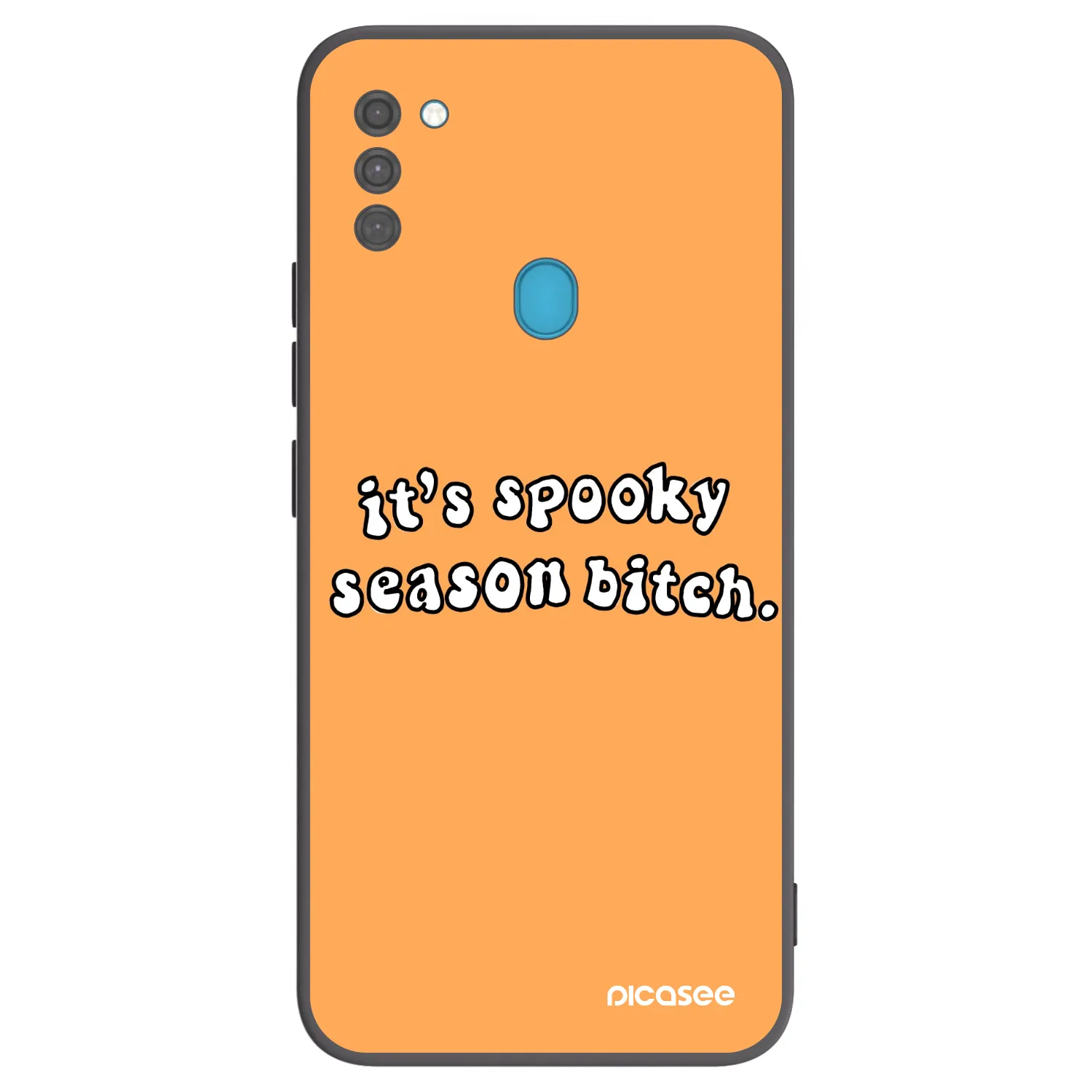 Picasee husă neagră din silicon pentru Samsung Galaxy M11 - Spooky season
