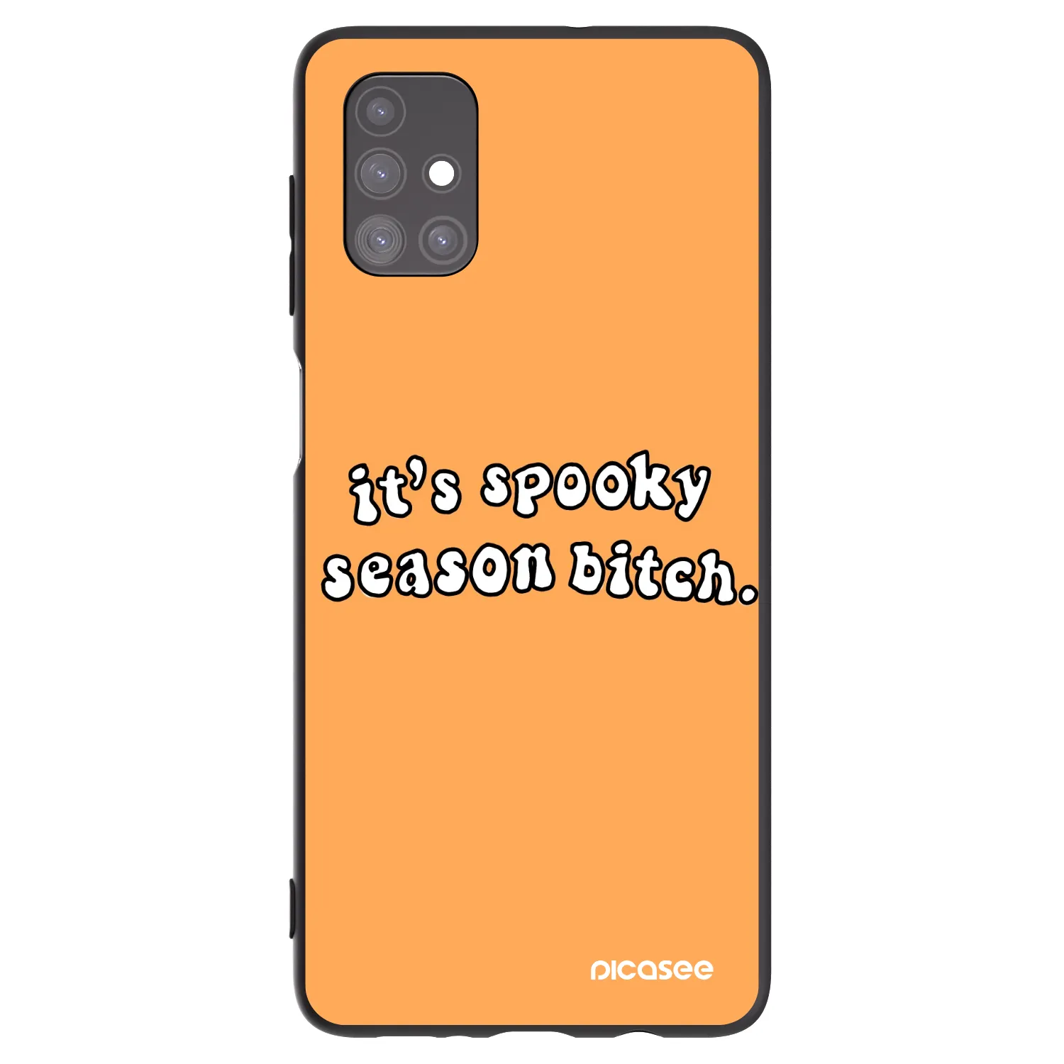 Picasee husă neagră din silicon pentru Samsung Galaxy M51 M515F - Spooky season