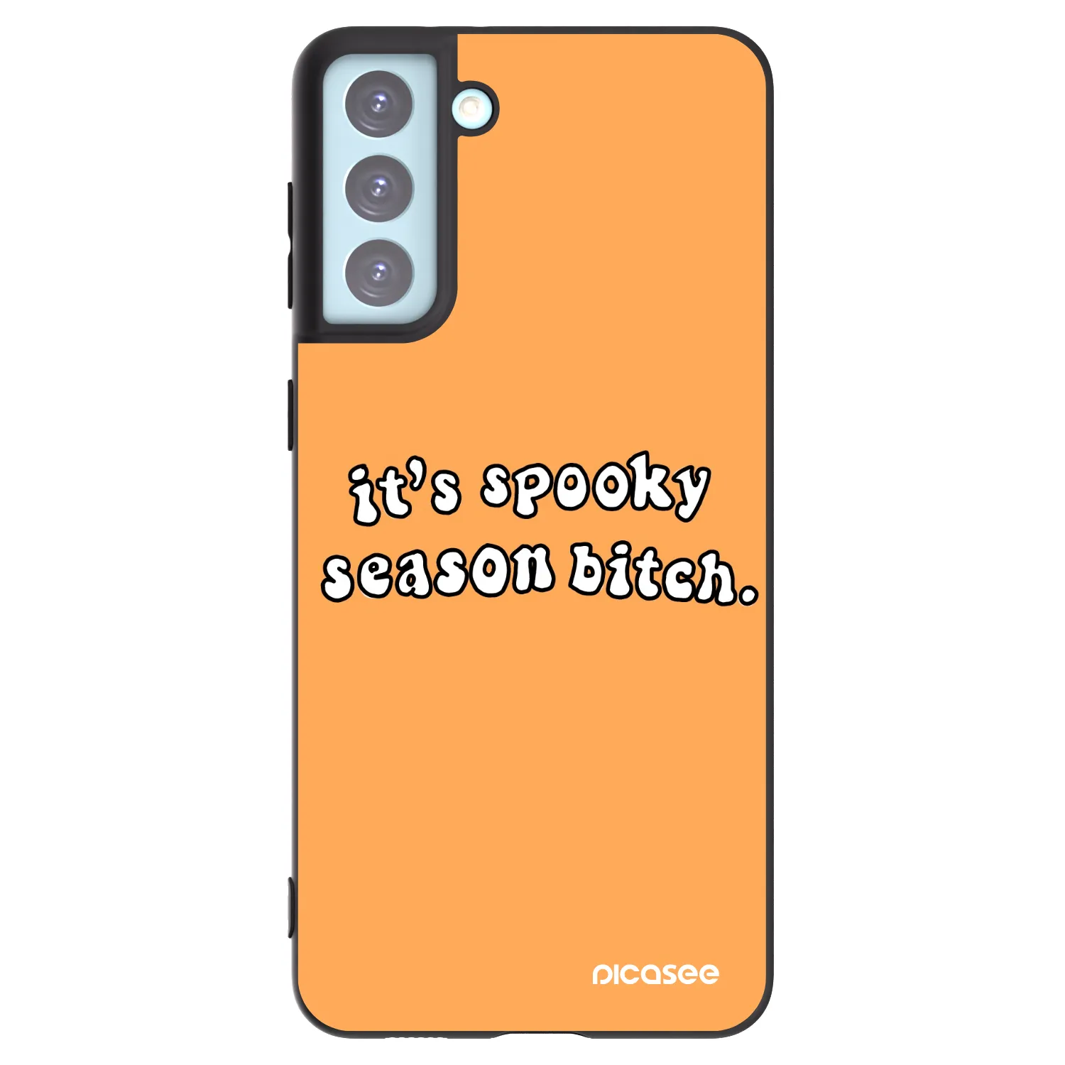 Picasee husă neagră din silicon pentru Samsung Galaxy S21+ 5G G996F - Spooky season