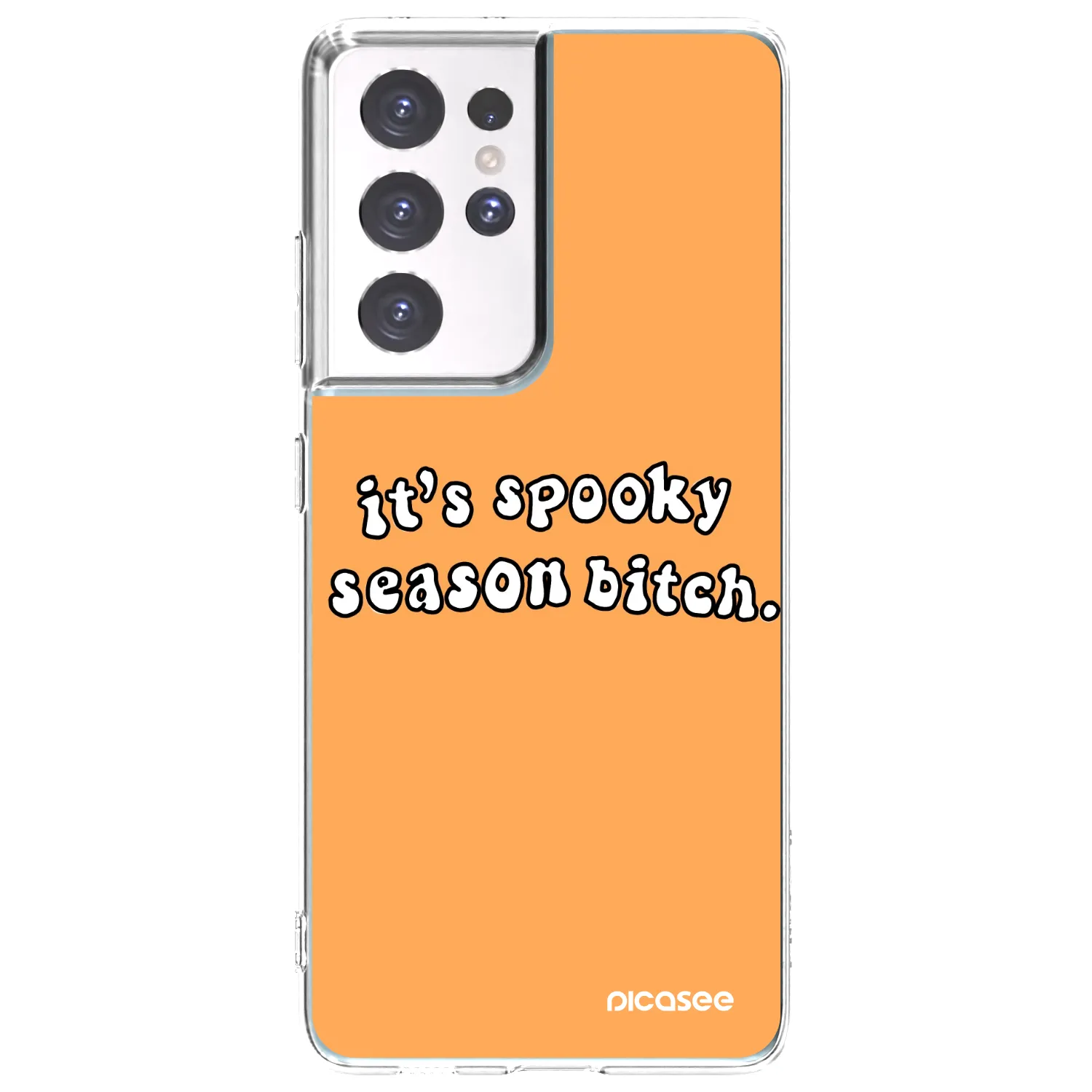 Picasee husă transparentă din silicon pentru Samsung Galaxy S21 Ultra 5G G998B - Spooky season