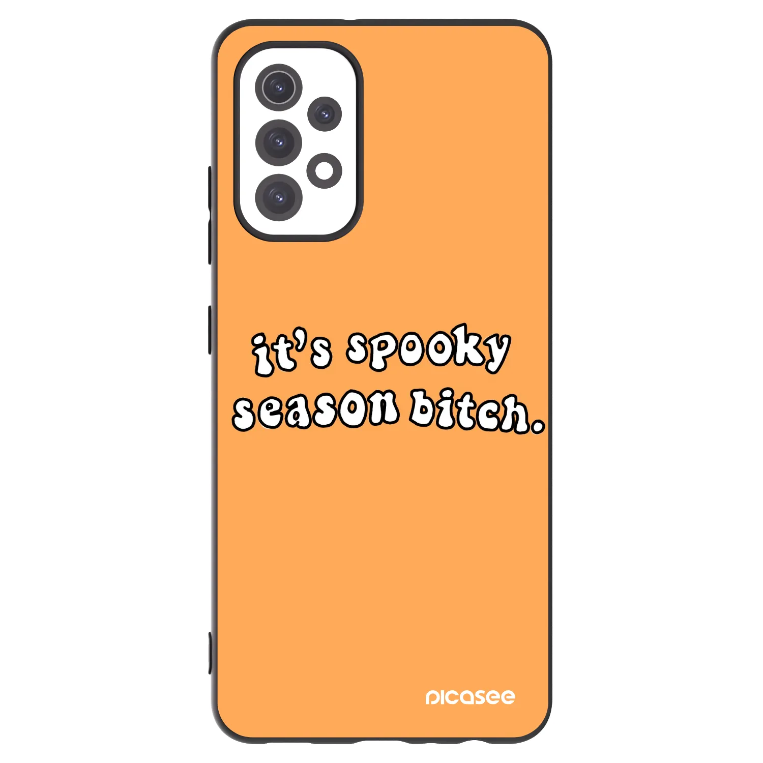 Picasee husă neagră din silicon pentru Samsung Galaxy A32 5G A326B - Spooky season