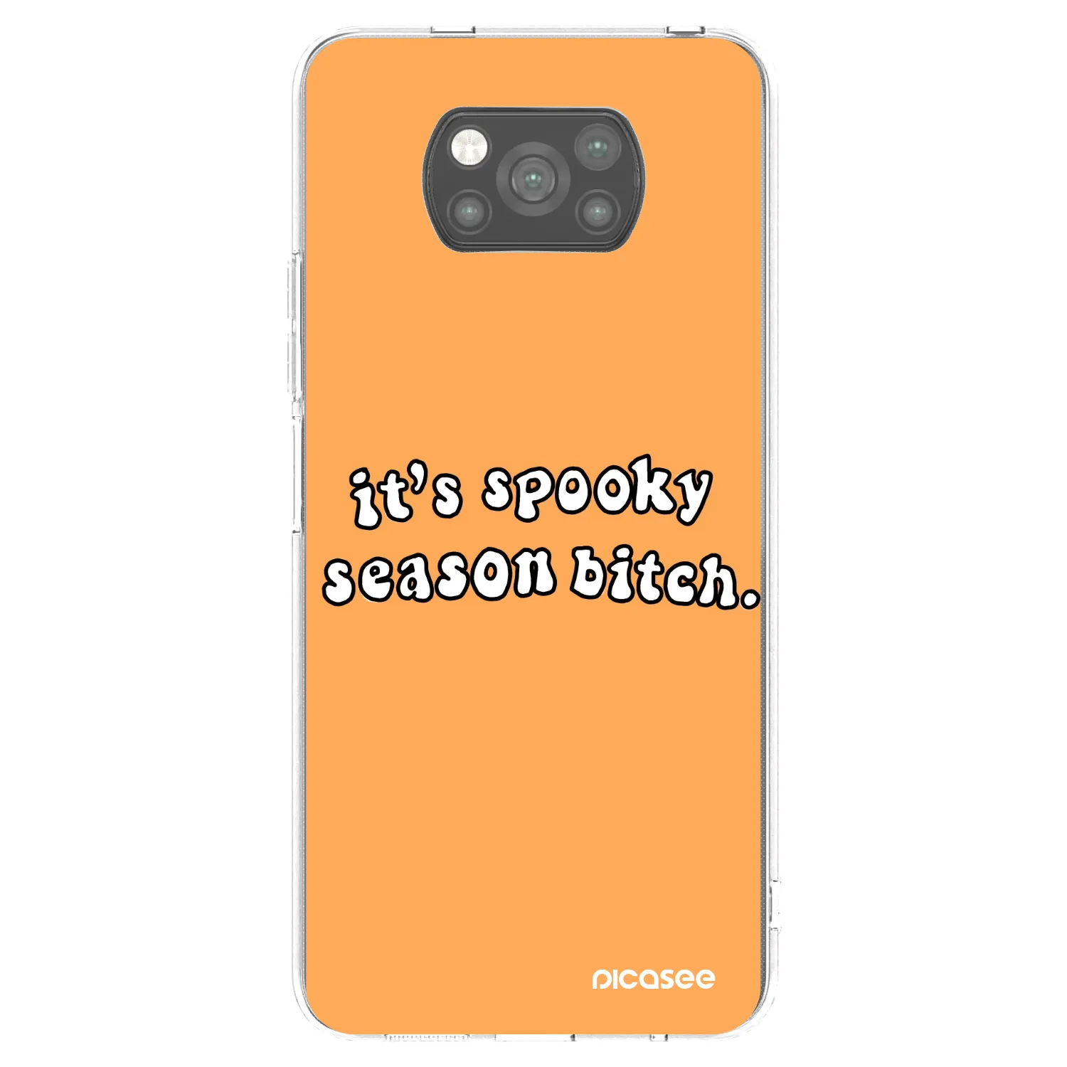 Picasee husă neagră din silicon pentru Xiaomi Poco X3 Pro - Spooky season