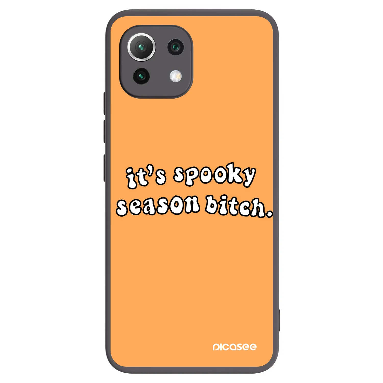 Picasee husă neagră din silicon pentru Xiaomi Mi 11 Lite - Spooky season