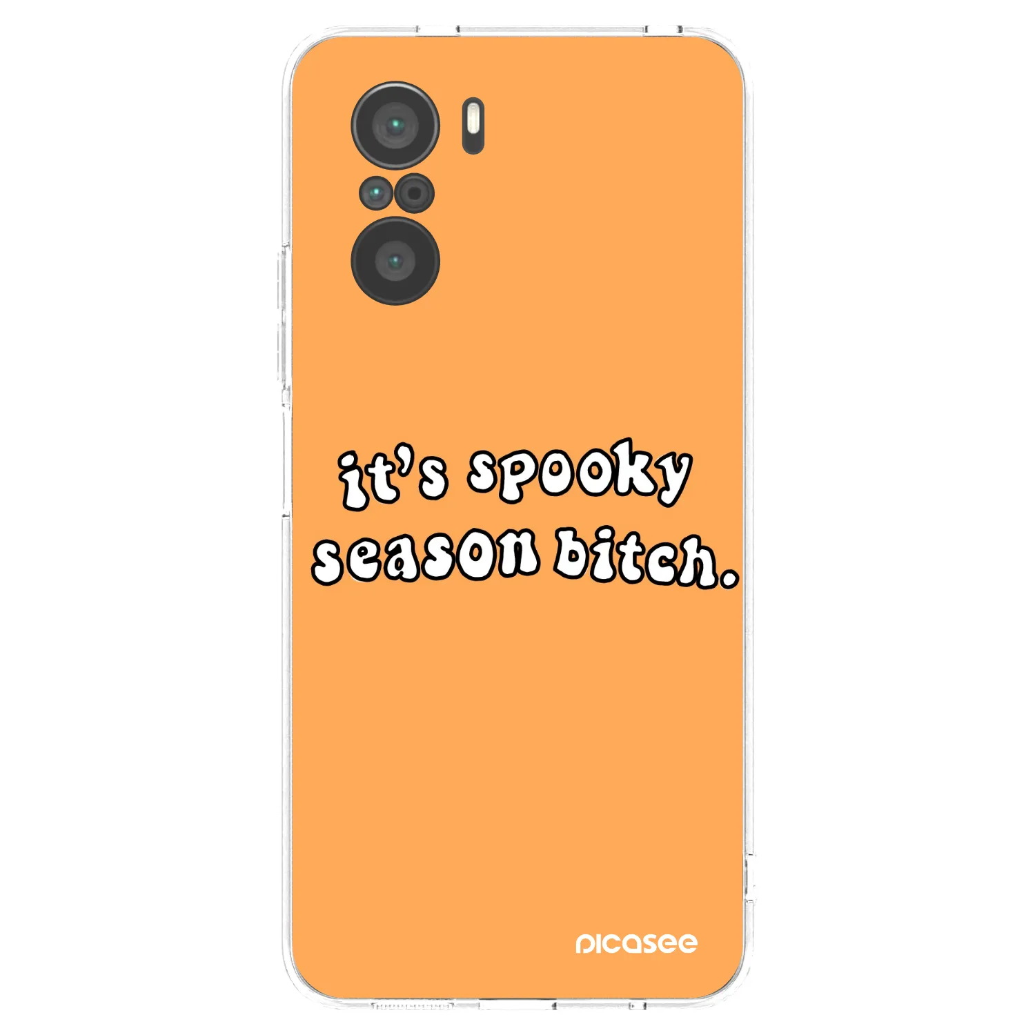 Picasee husă transparentă din silicon pentru Xiaomi Poco F3 - Spooky season