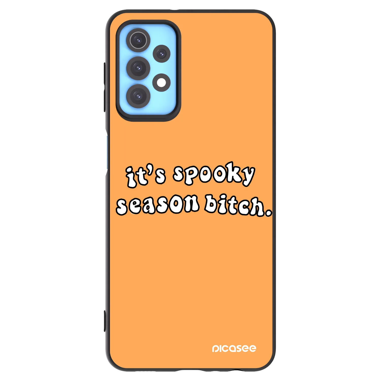 Picasee husă neagră din silicon pentru Samsung Galaxy A32 4G SM-A325F - Spooky season