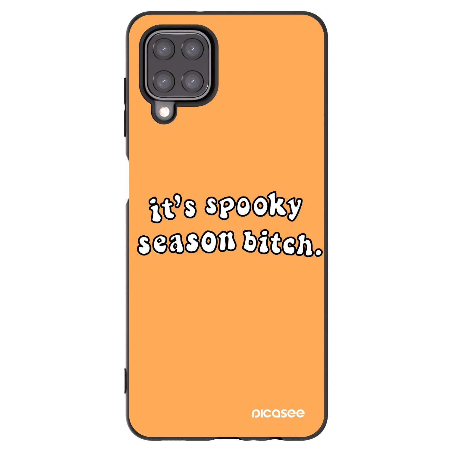 Picasee husă neagră din silicon pentru Samsung Galaxy M12 M127F - Spooky season