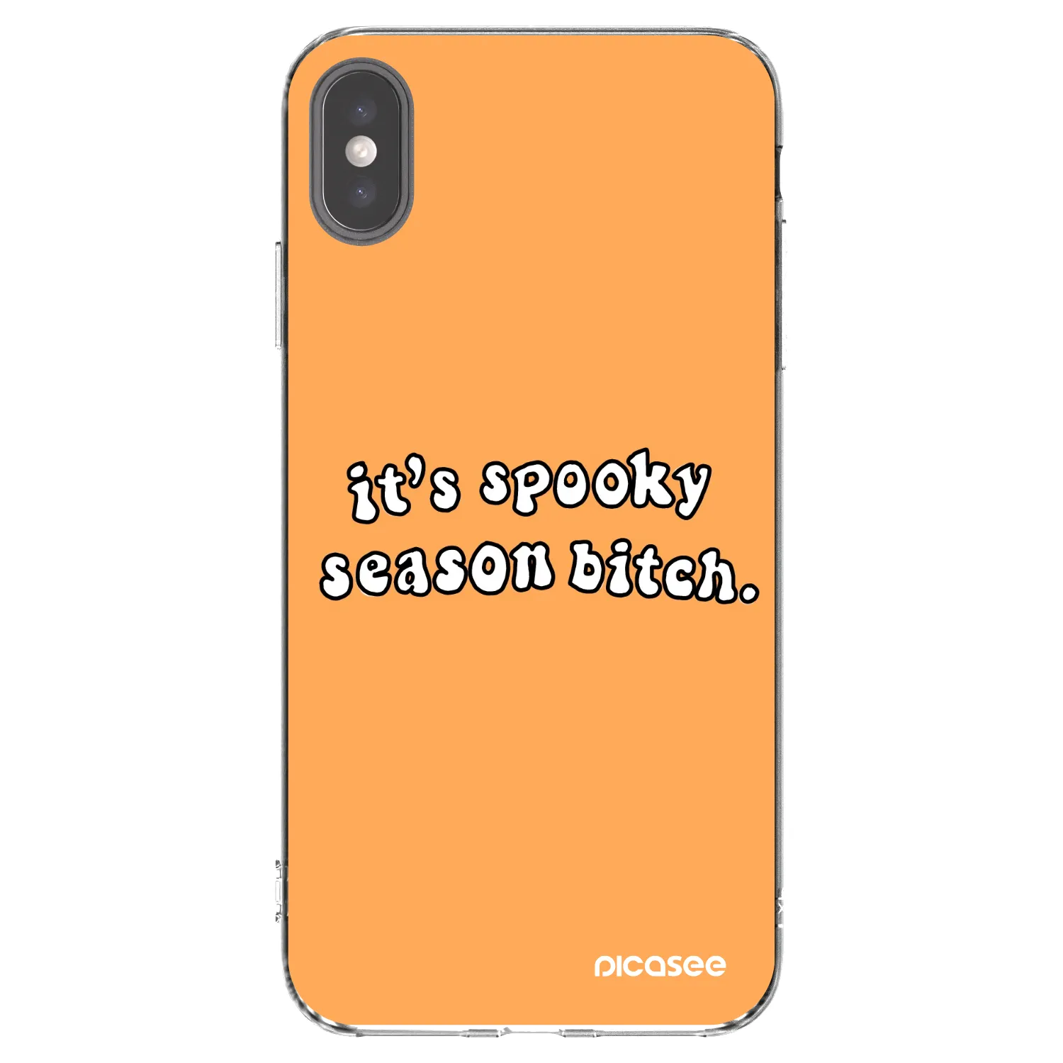 Picasee husă transparentă din silicon pentru Apple iPhone XS Max - Spooky season