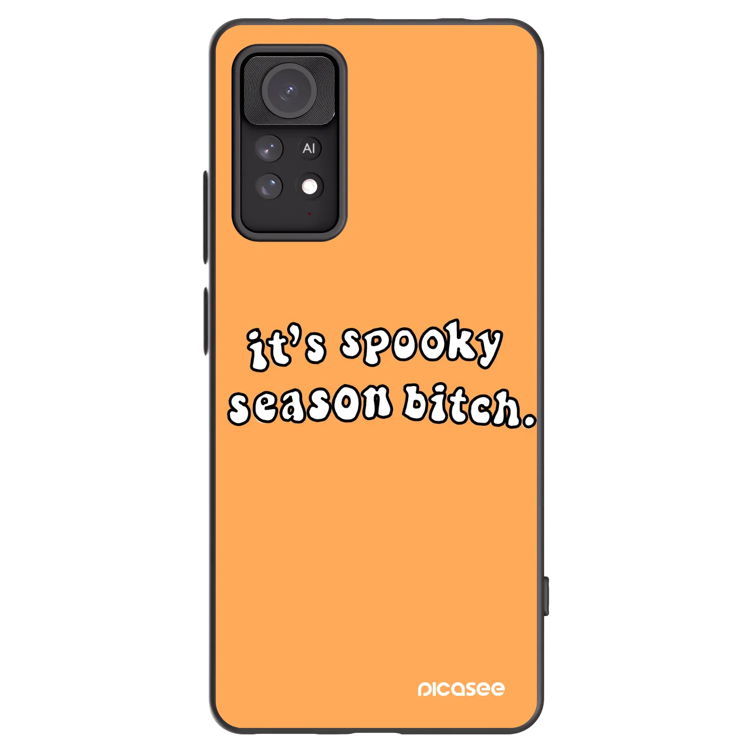 Picasee husă neagră din silicon pentru Xiaomi Redmi Note 11 Pro - Spooky season