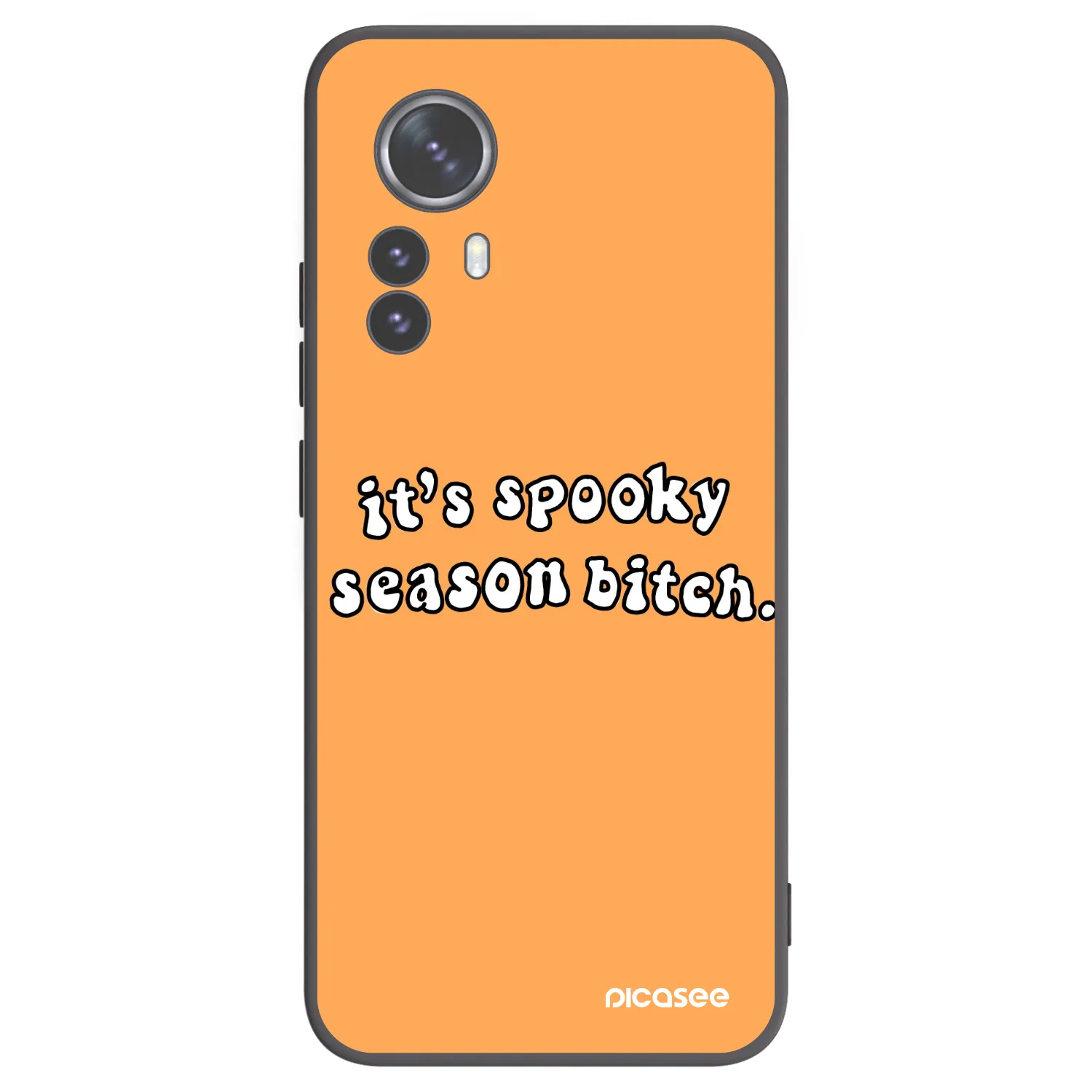 Picasee husă neagră din silicon pentru Xiaomi 12 Pro - Spooky season
