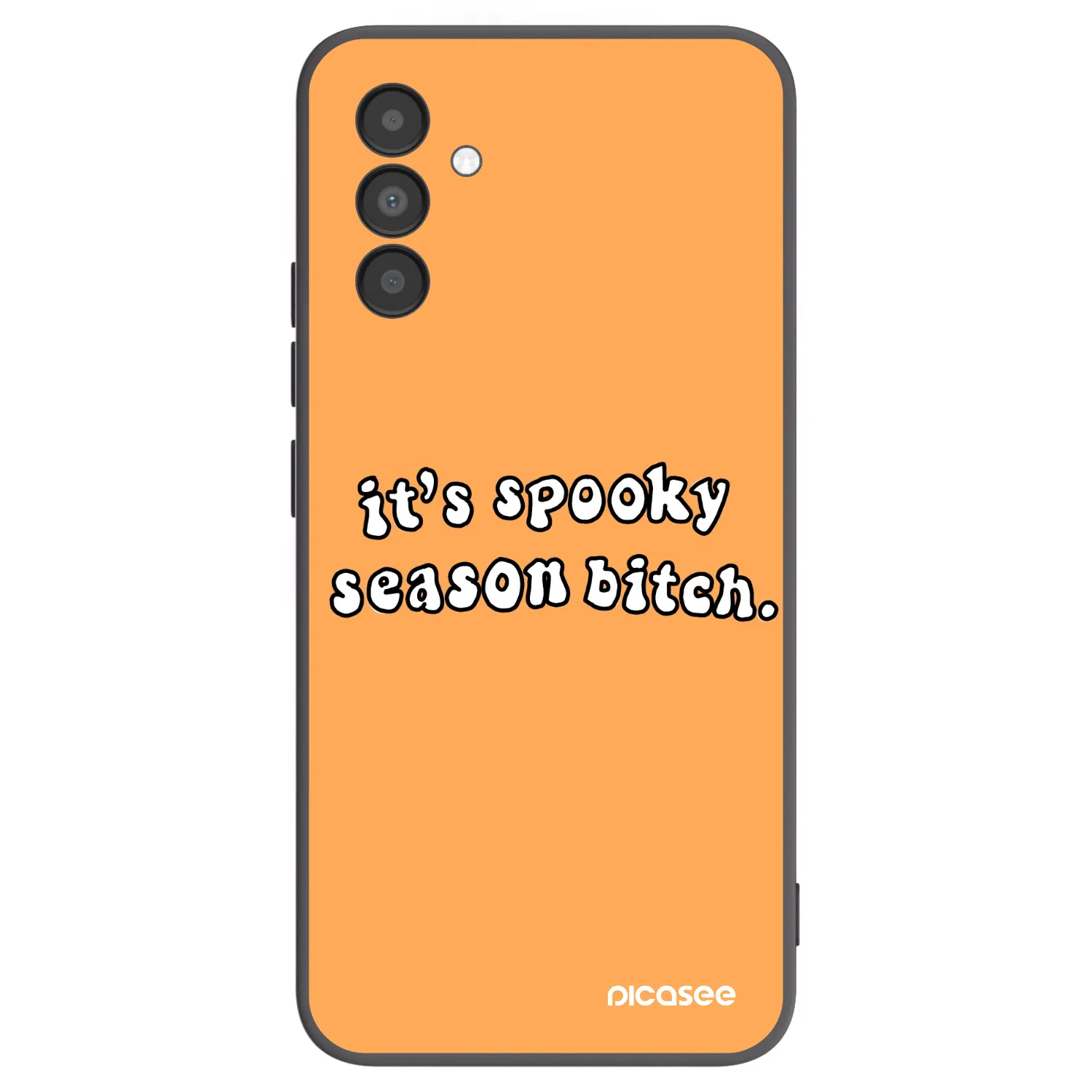 Picasee husă neagră din silicon pentru Samsung Galaxy A04s A047F - Spooky season