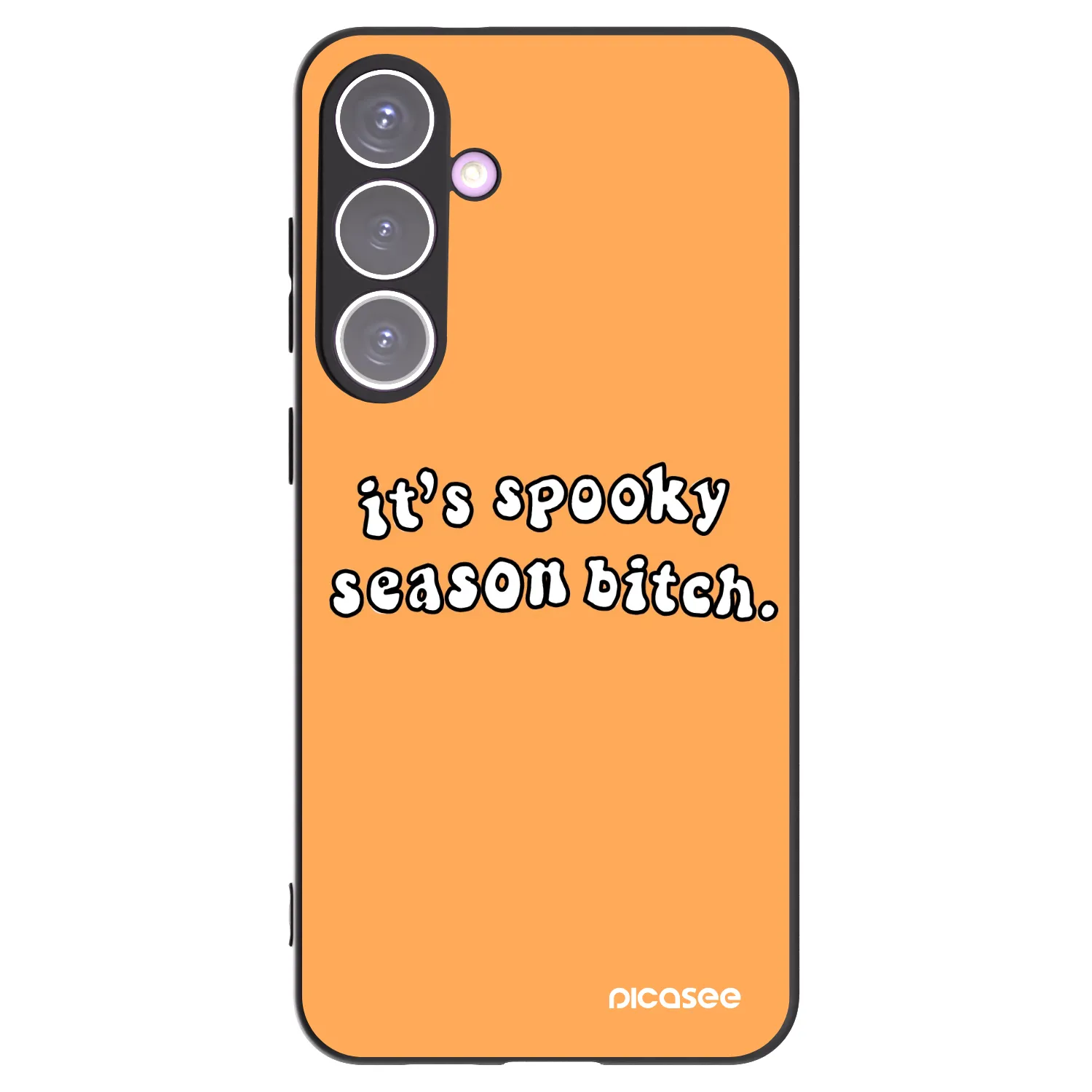 Picasee husă neagră din silicon pentru Samsung Galaxy S24+ S926B 5G - Spooky season