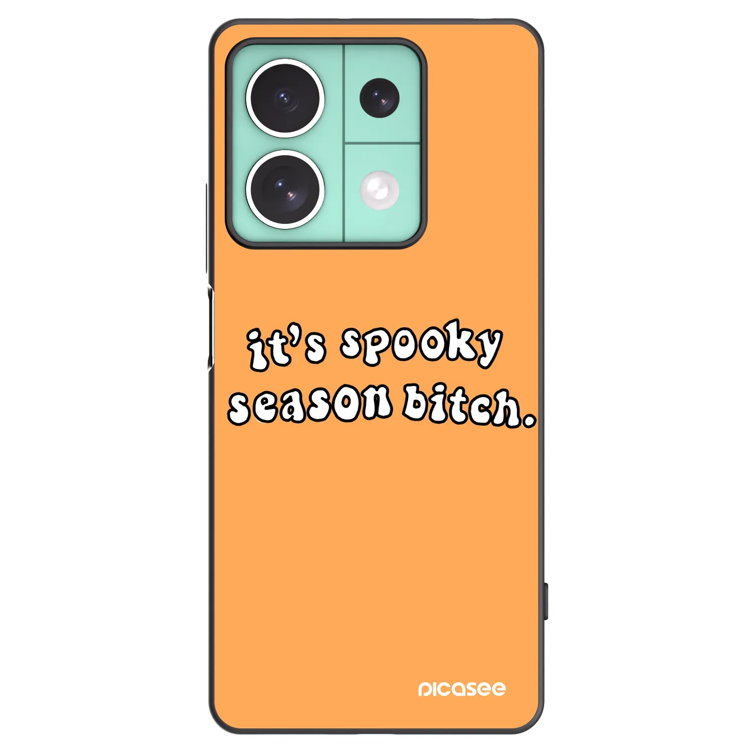 Picasee husă neagră din silicon pentru Xiaomi Redmi Note 13 5G - Spooky season