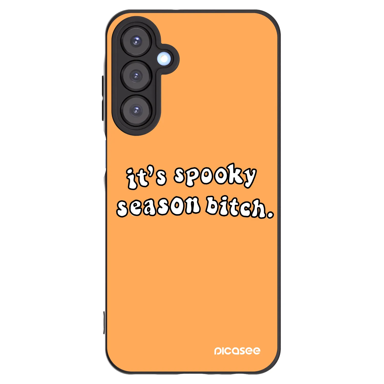 Picasee husă neagră din silicon pentru Samsung Galaxy A25 A256B 5G - Spooky season