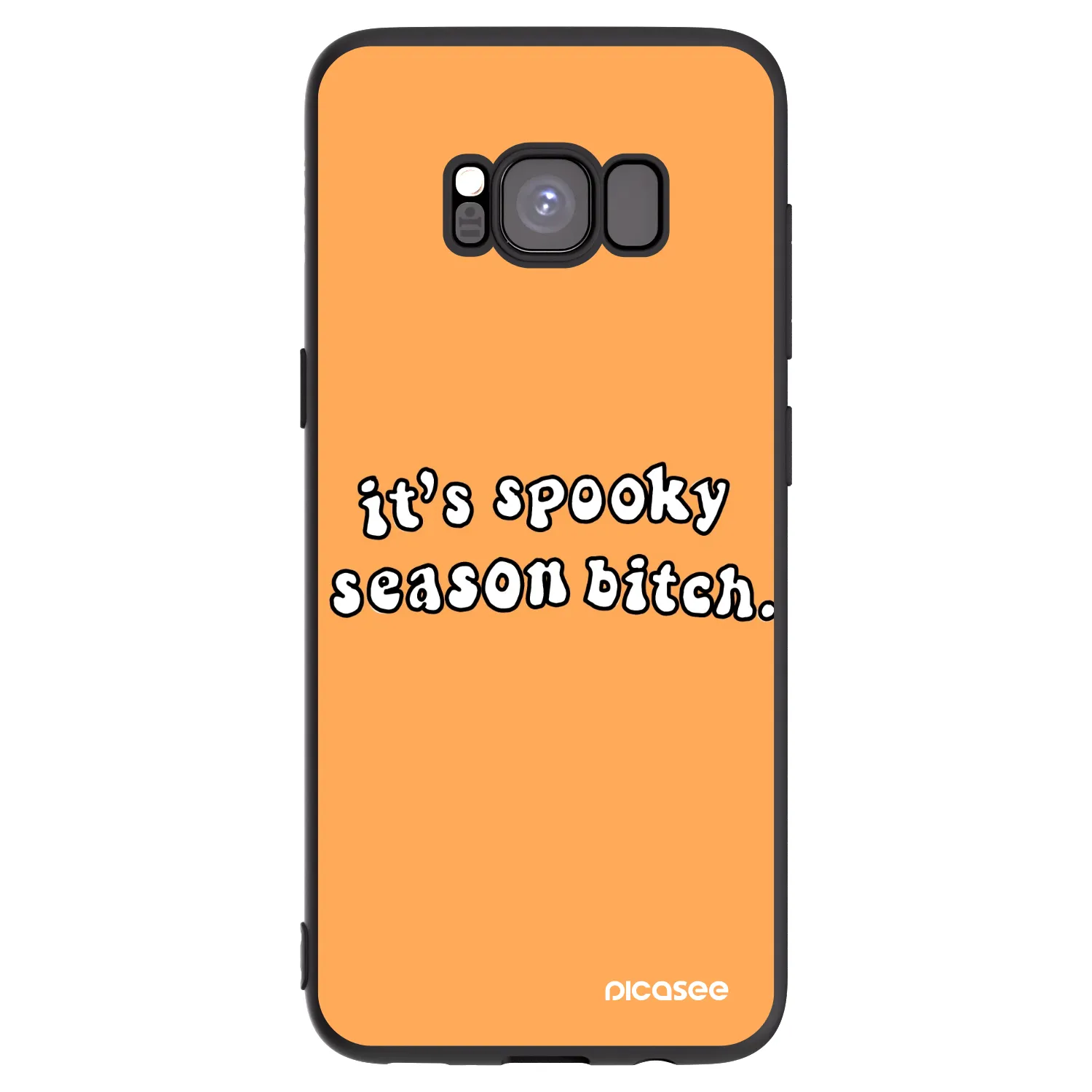 Picasee husă neagră din silicon pentru Samsung Galaxy S8 G950F - Spooky season