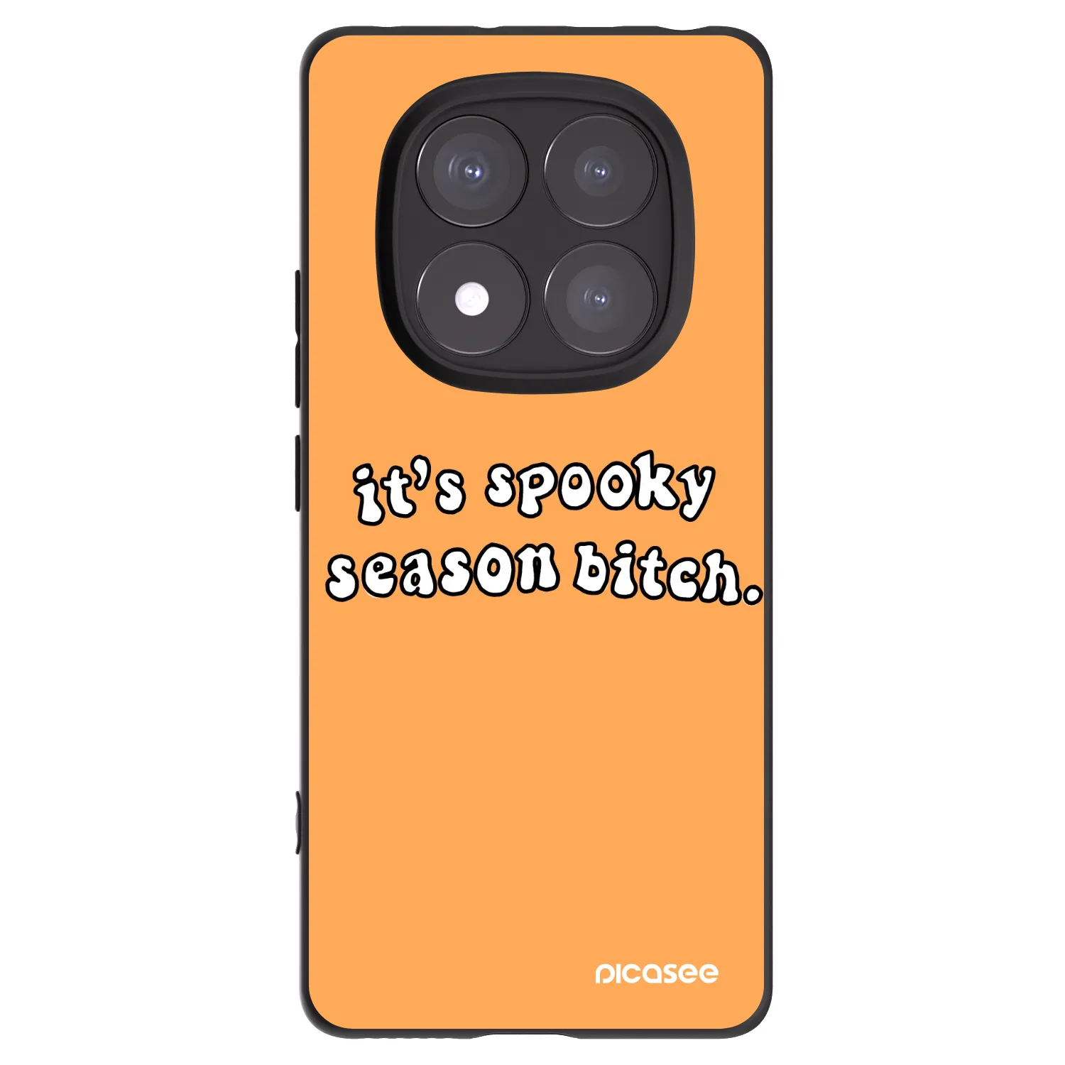 Picasee husă neagră din silicon pentru Xiaomi Redmi Note 14 Pro 5G - Spooky season