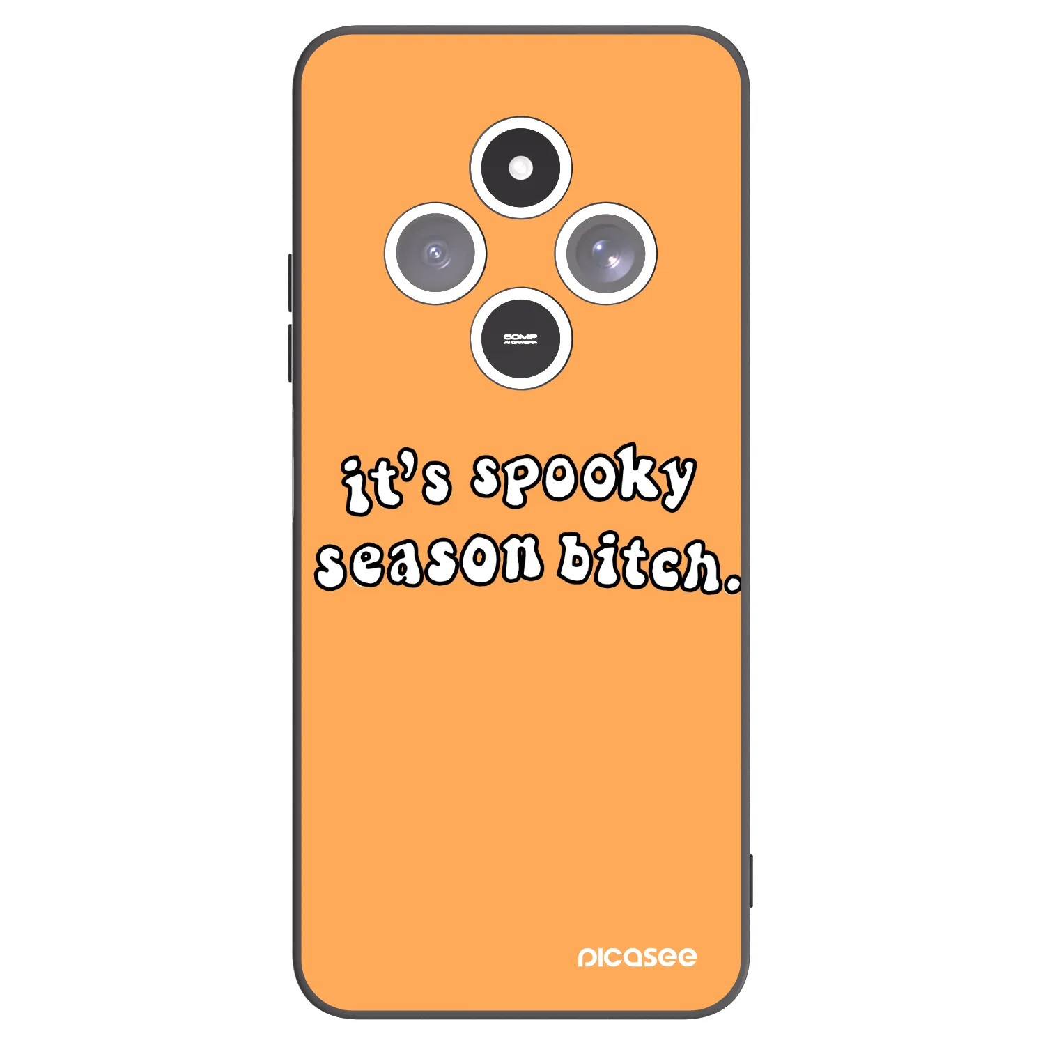 Picasee husă neagră din silicon pentru Xiaomi Redmi 14C - Spooky season