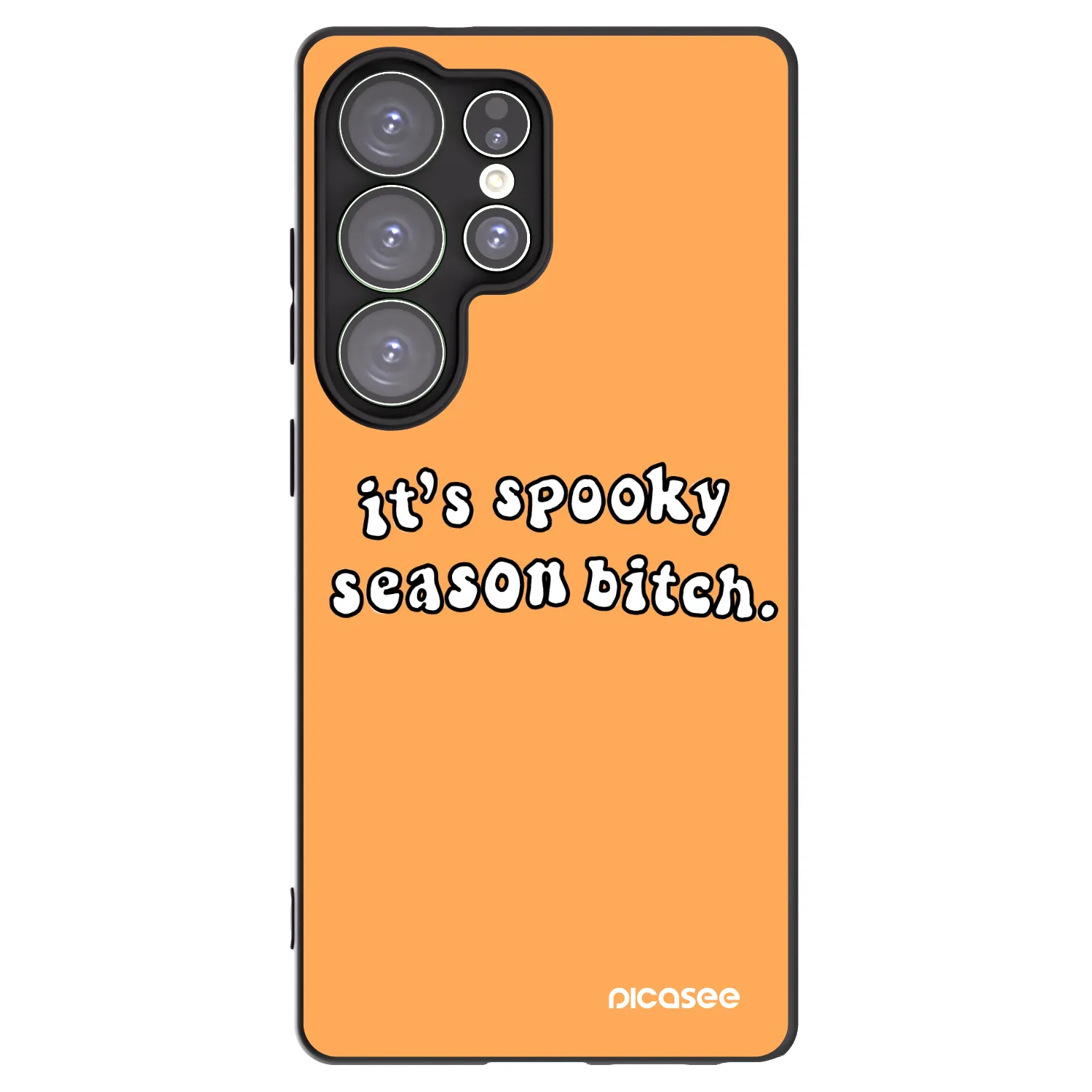 Picasee husă neagră din silicon pentru Samsung Galaxy S25 Ultra 5G - Spooky season