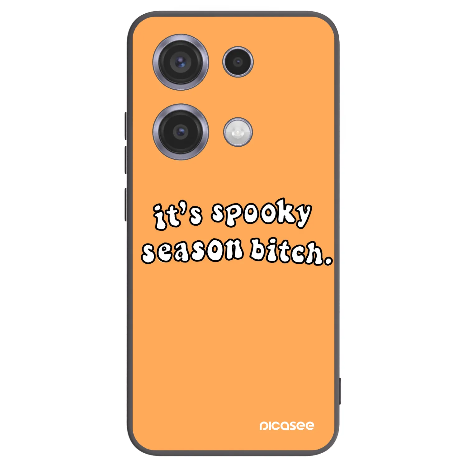 Picasee husă neagră din silicon pentru Xiaomi Redmi Note 14S - Spooky season