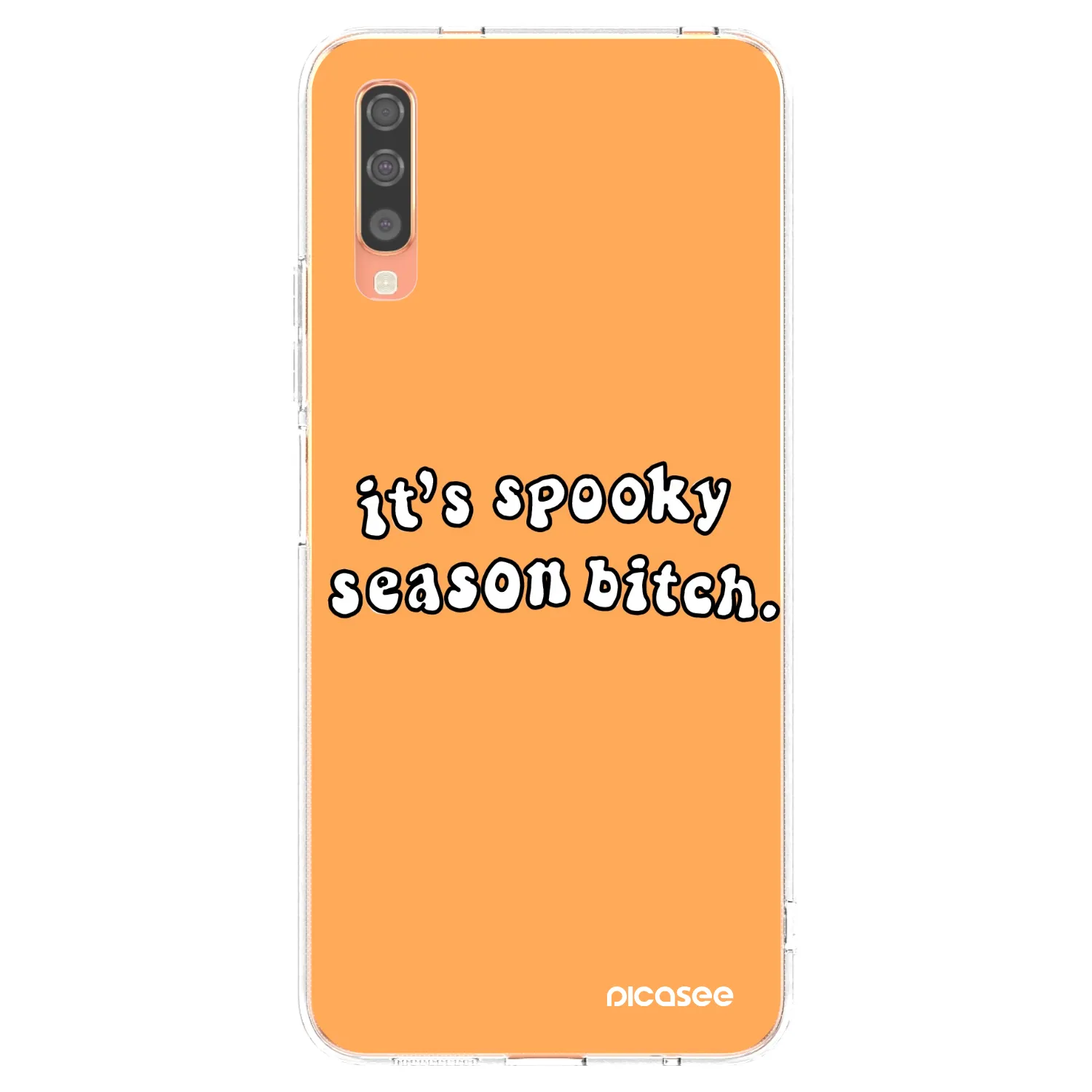 Picasee husă transparentă din silicon pentru Samsung Galaxy A70 A705F - Spooky season