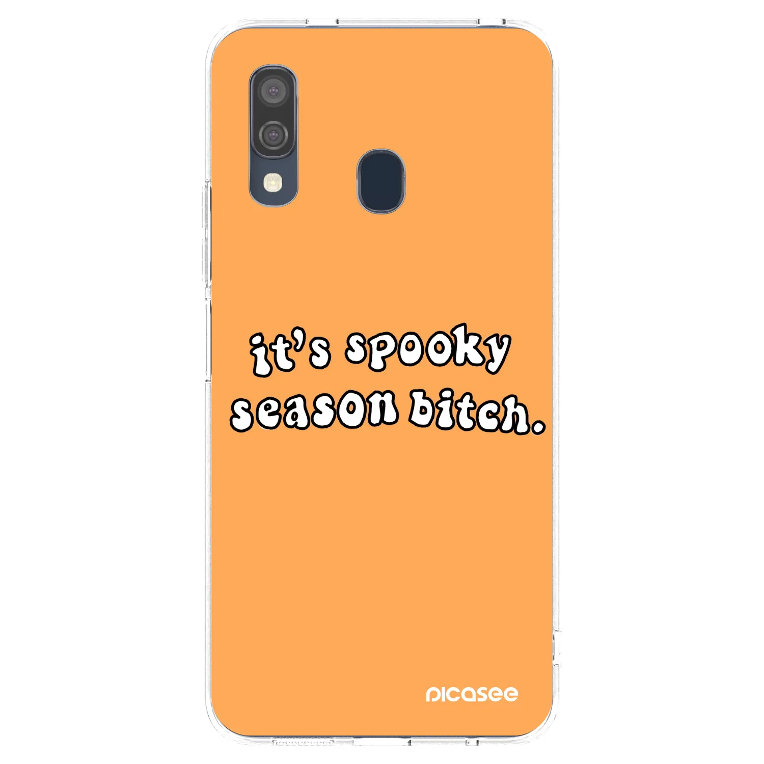 Picasee husă transparentă din silicon pentru Samsung Galaxy A40 A405F - Spooky season