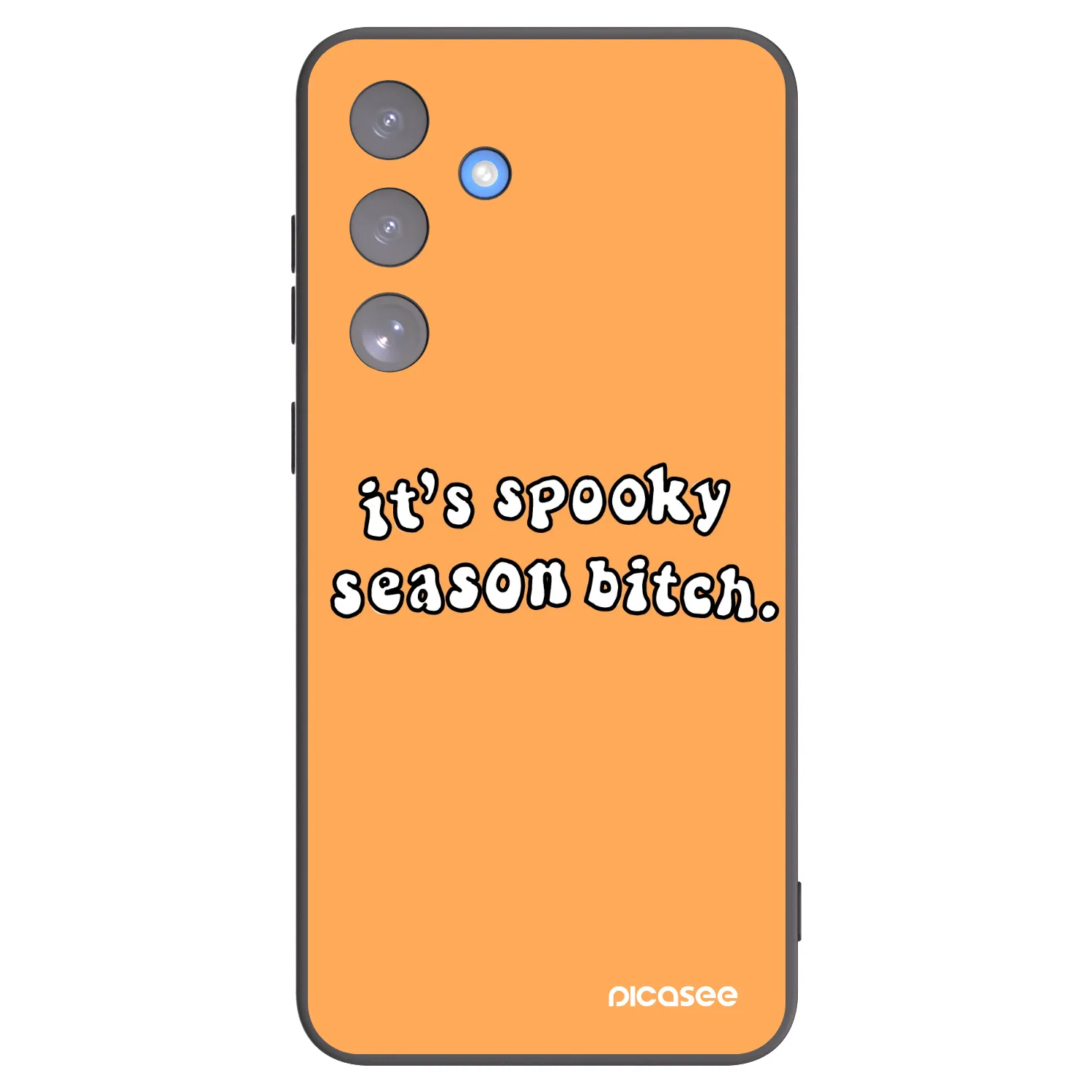 Picasee husă neagră din silicon pentru Samsung Galaxy S25 FE 5G - Spooky season