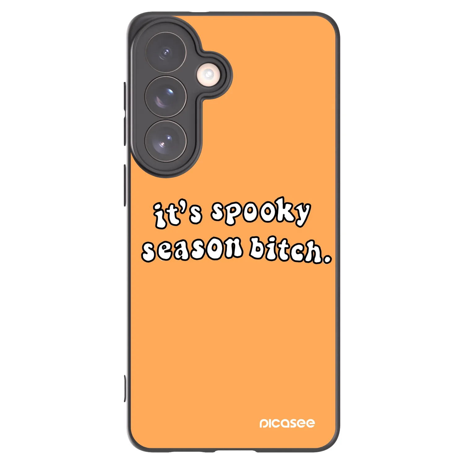 Picasee husă neagră din silicon pentru Samsung Galaxy S26+ - Spooky season