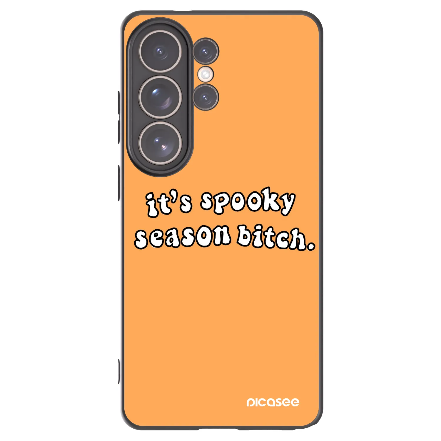 Picasee husă neagră din silicon pentru Samsung Galaxy S26 Ultra - Spooky season
