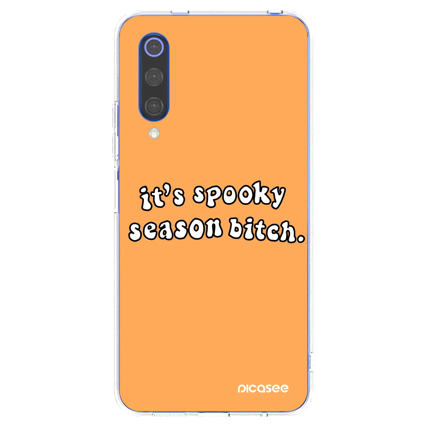 Picasee husă transparentă din silicon pentru Xiaomi Mi 9 SE - Spooky season