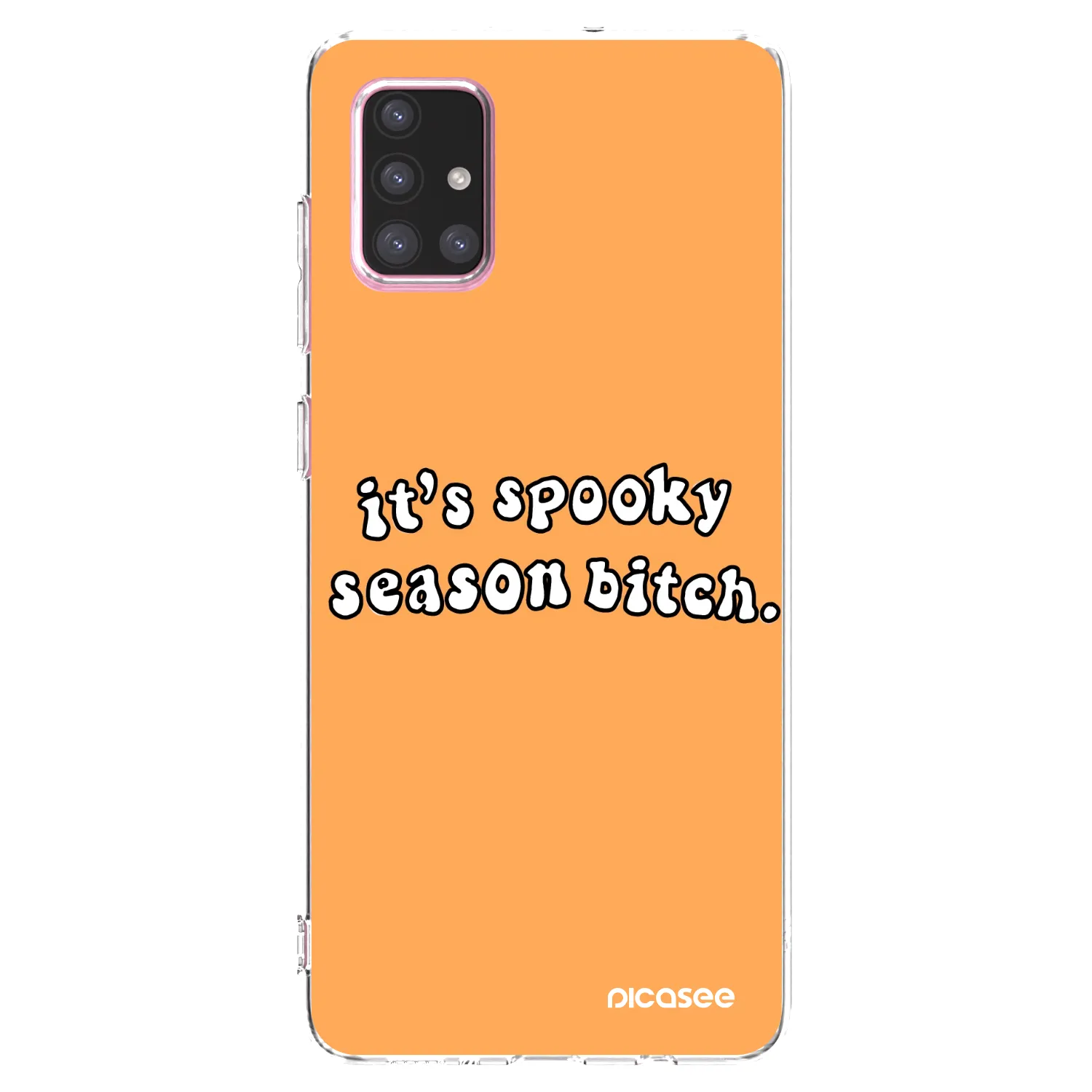 Picasee husă transparentă din silicon pentru Samsung Galaxy A71 A715F - Spooky season