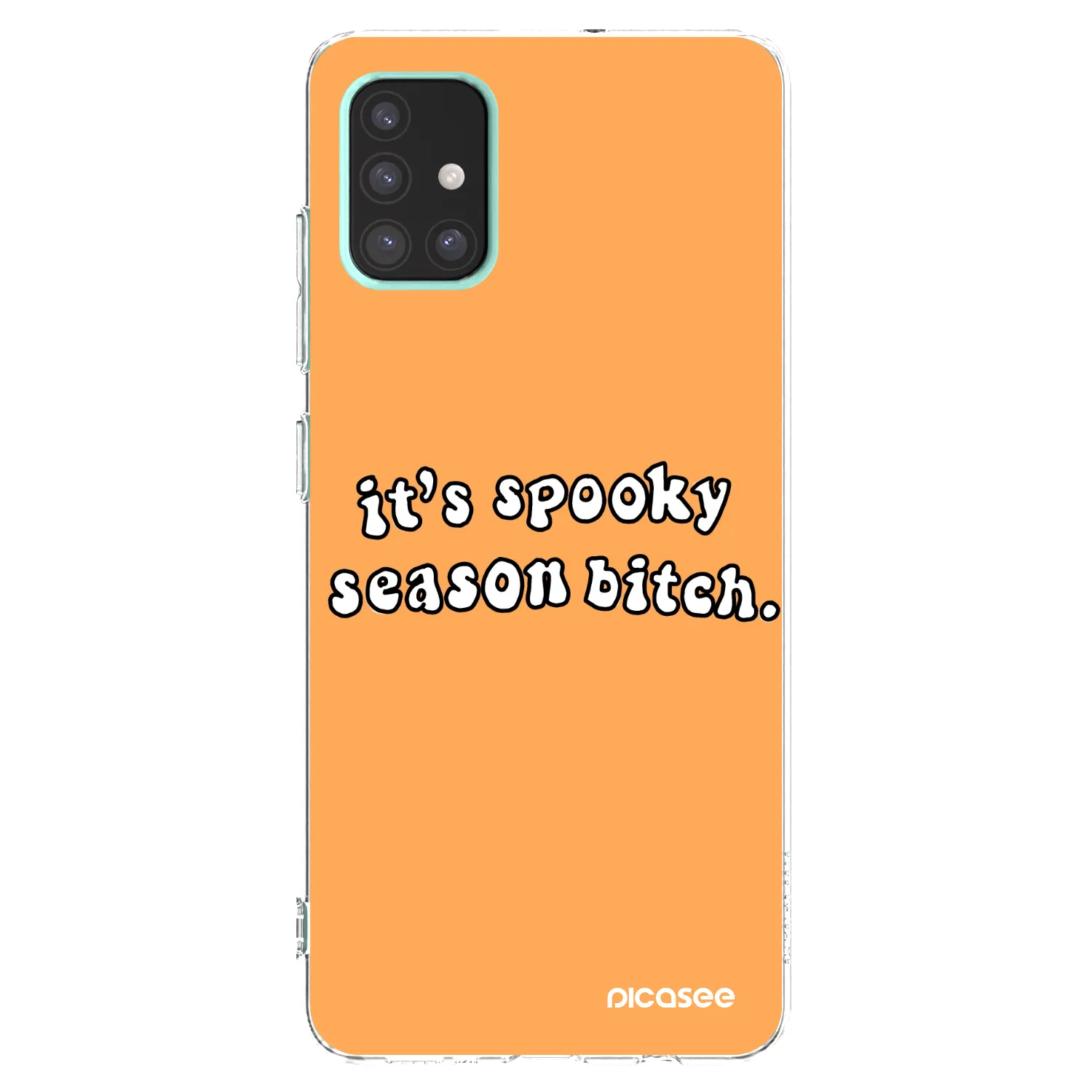 Picasee husă transparentă din silicon pentru Samsung Galaxy A51 A515F - Spooky season