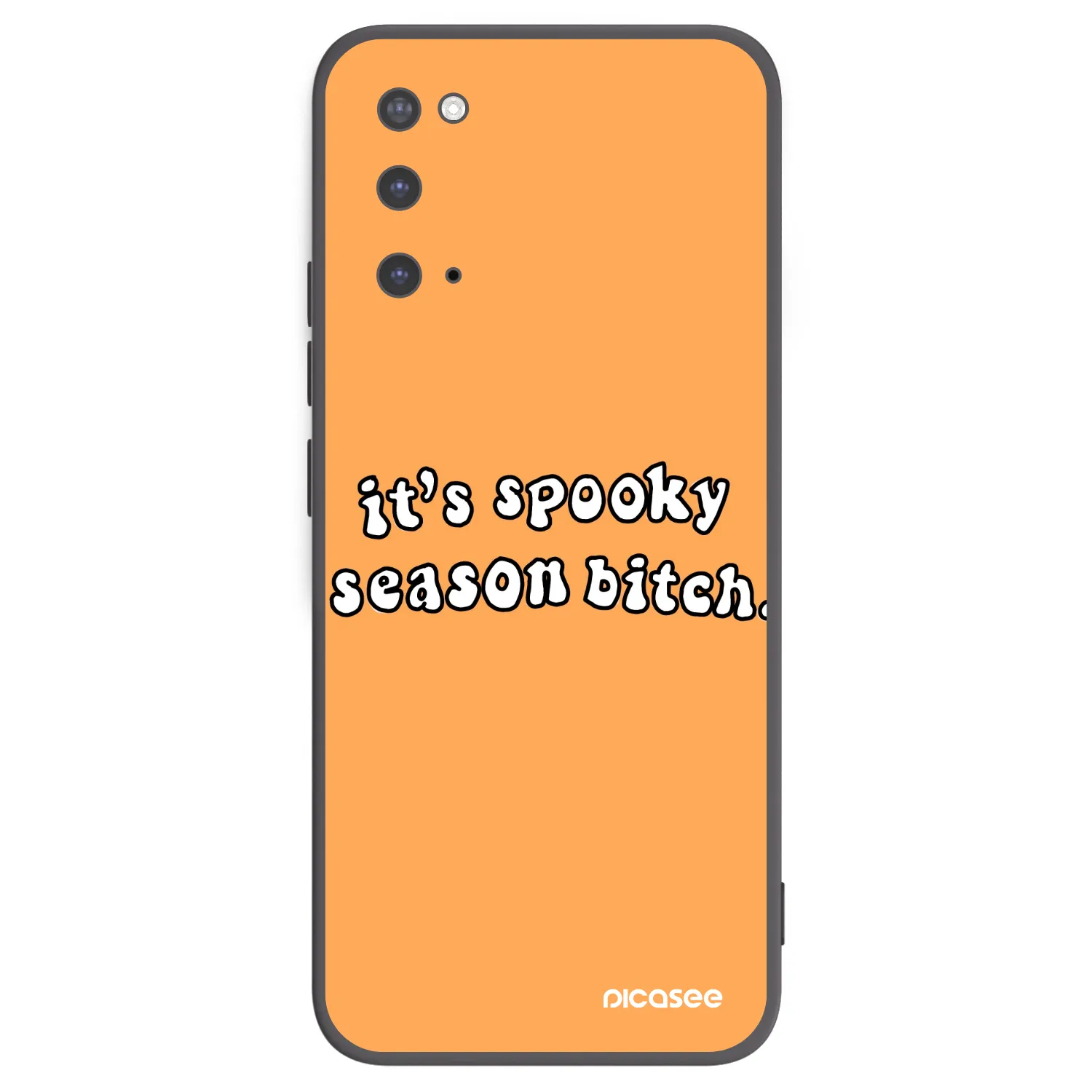 Picasee husă neagră din silicon pentru Samsung Galaxy S20 G980F - Spooky season