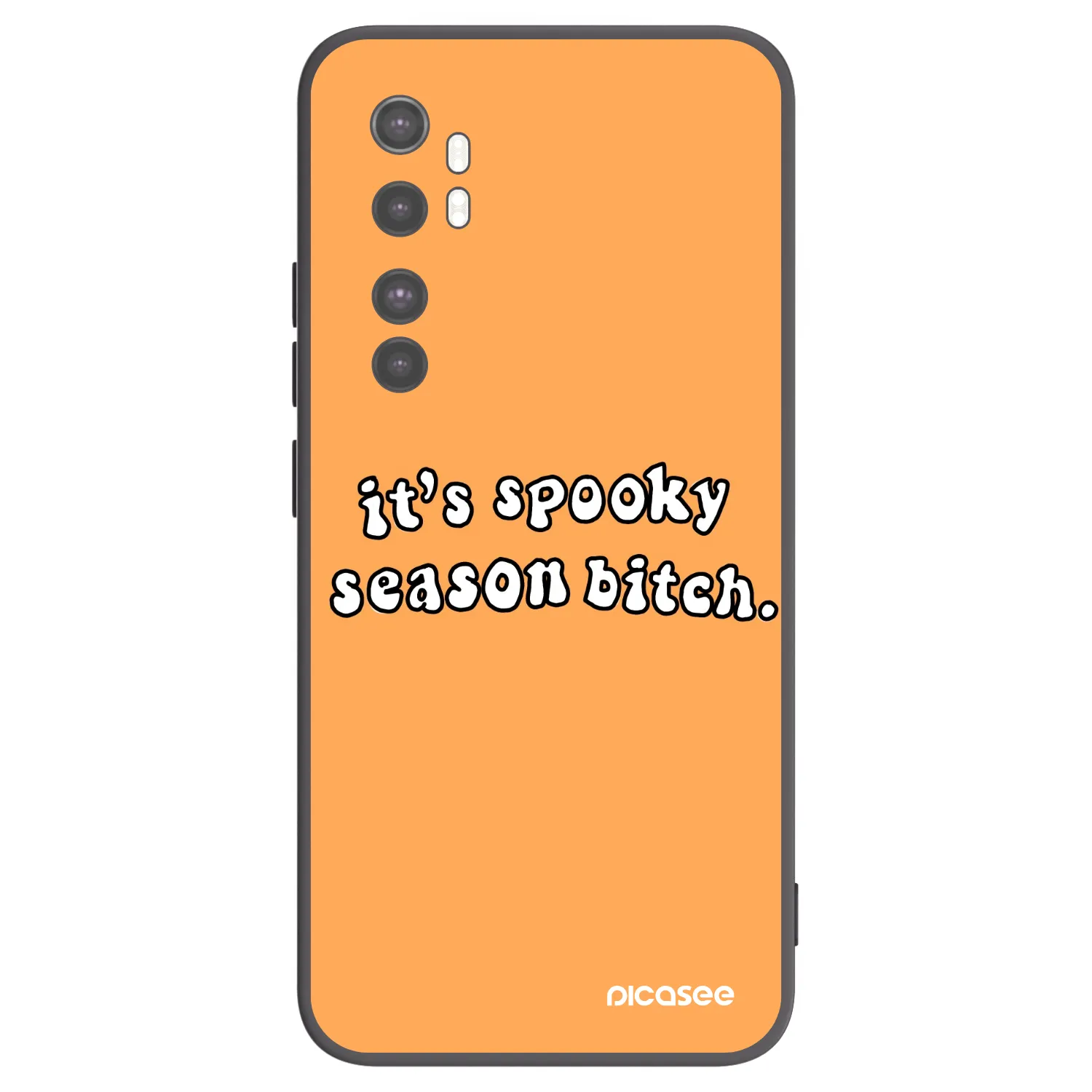 Picasee husă neagră din silicon pentru Xiaomi Mi Note 10 Lite - Spooky season