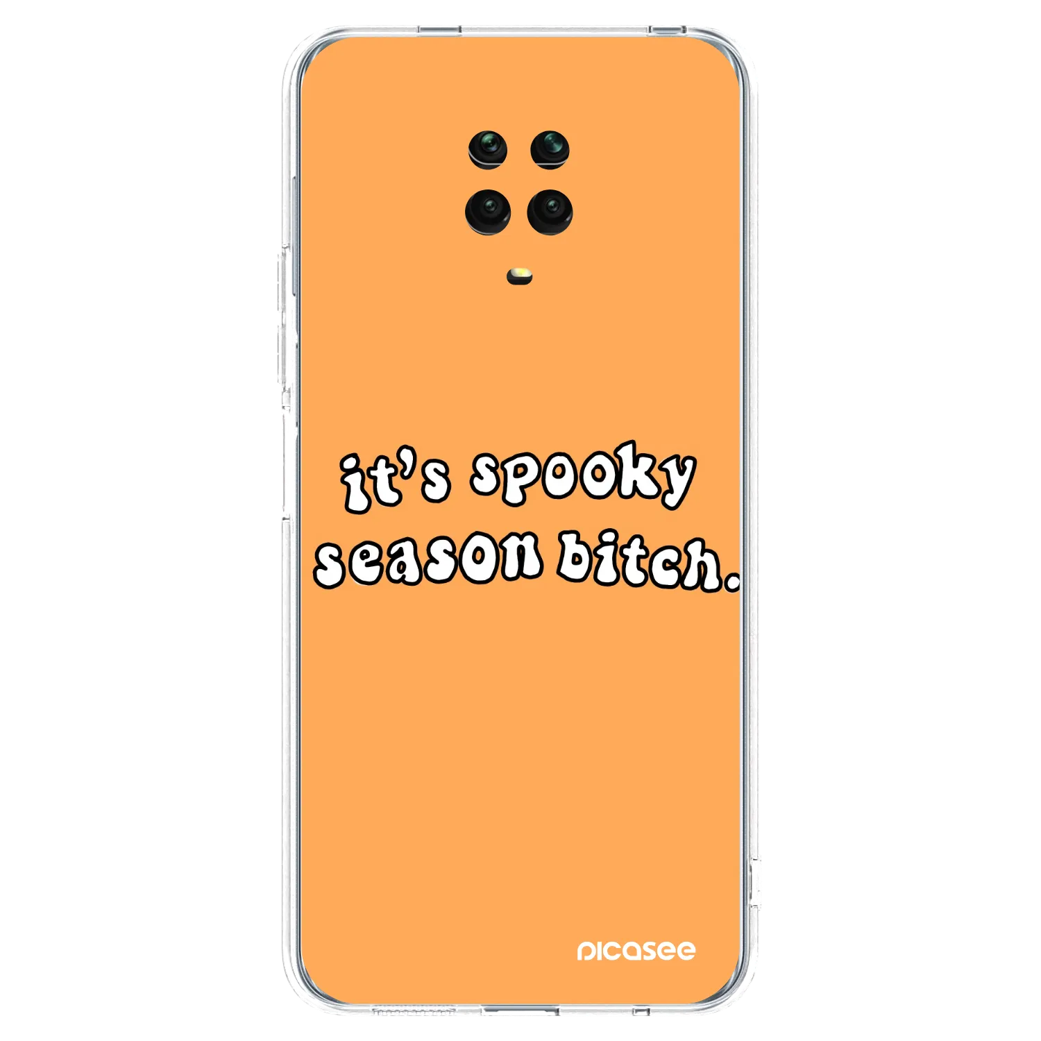 Picasee husă transparentă din silicon pentru Xiaomi Redmi Note 9S - Spooky season