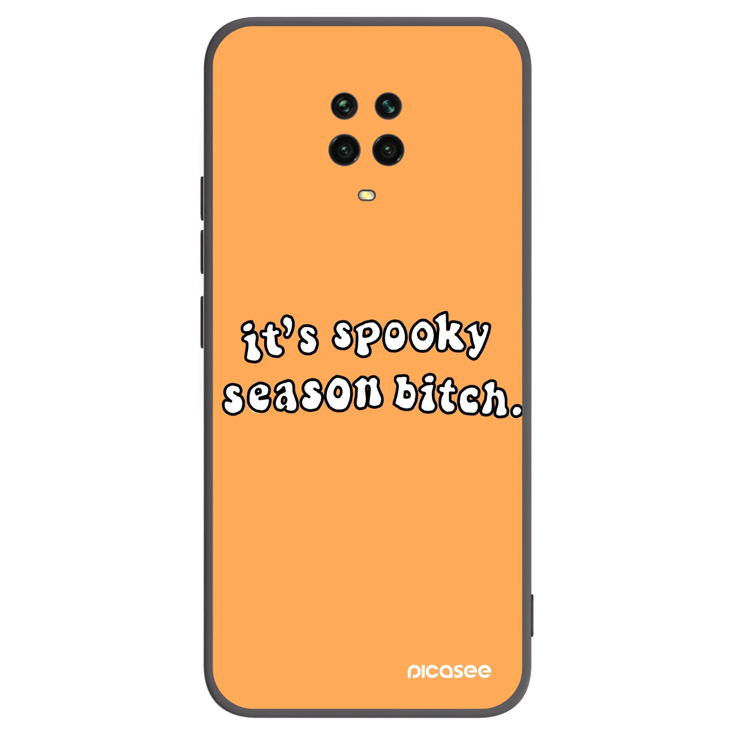 Picasee husă neagră din silicon pentru Xiaomi Redmi Note 9S - Spooky season