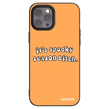 Picasee husă neagră din silicon pentru Apple iPhone 12 Pro Max - Spooky season
