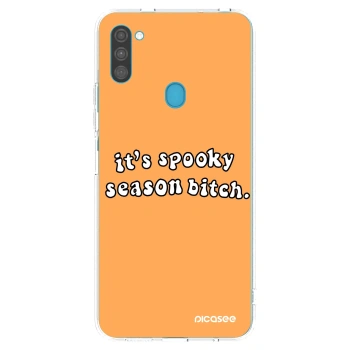 Picasee husă transparentă din silicon pentru Samsung Galaxy M11 - Spooky season
