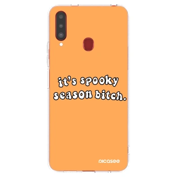 Picasee husă transparentă din silicon pentru Samsung Galaxy A20s - Spooky season