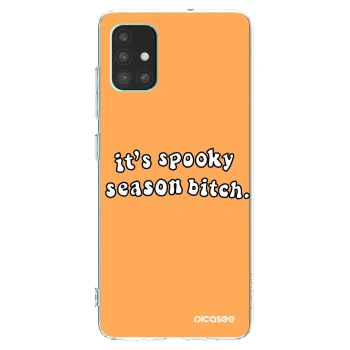Picasee husă transparentă din silicon pentru Samsung Galaxy M51 M515F - Spooky season