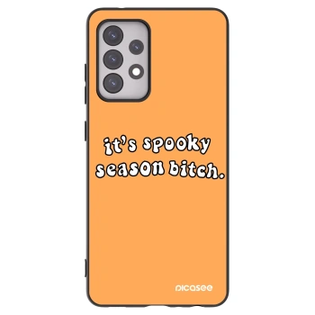 Picasee husă neagră din silicon pentru Samsung Galaxy A52 5G A525F - Spooky season