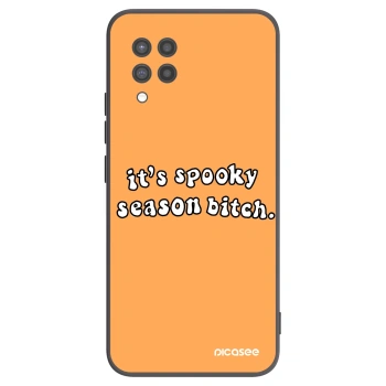 Picasee husă neagră din silicon pentru Samsung Galaxy A42 A426B - Spooky season