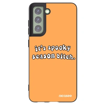 Picasee husă neagră din silicon pentru Samsung Galaxy S21 FE 5G - Spooky season